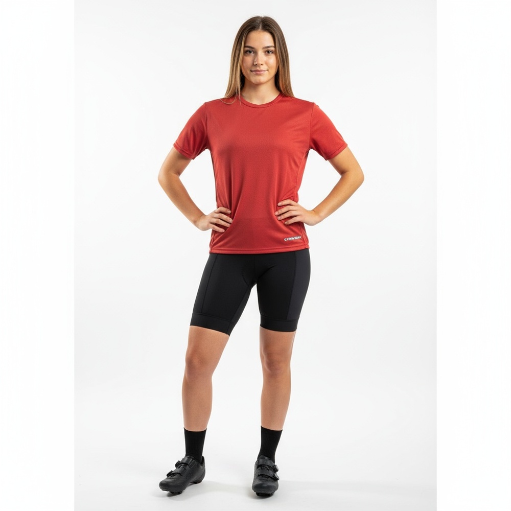 Pearl Izumi Burnt Red Breathable Paneled Cycling Jersey Size XL Womens